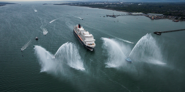 Queen Anne arrives in Southampton, May 1st 2024. Image courtesy of: Cunard