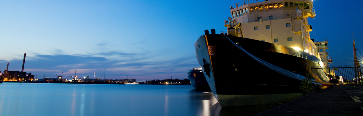 ship at the dock