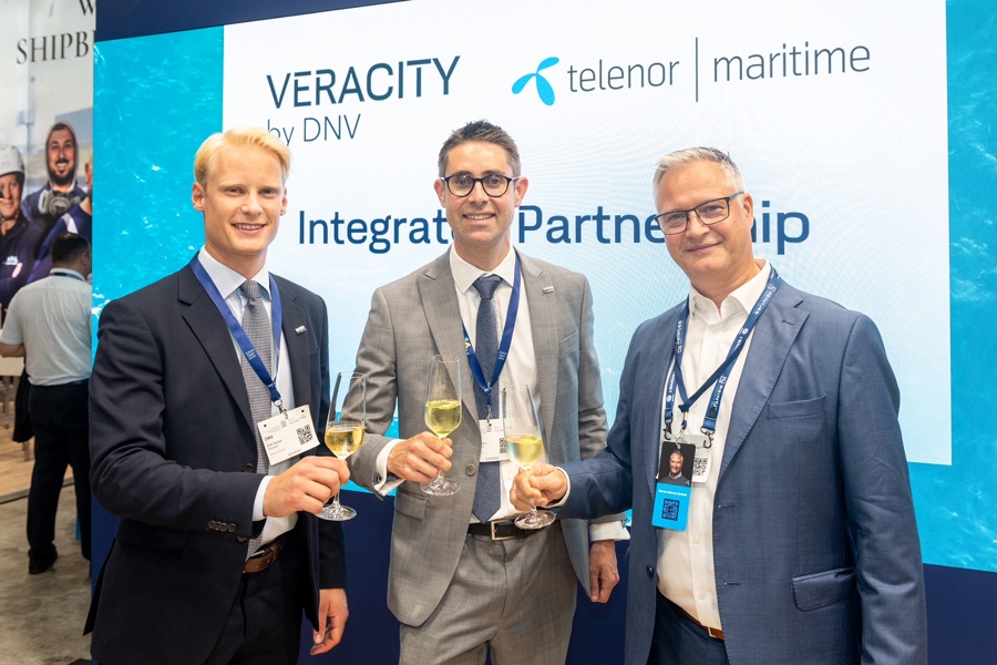 DNV and Telenor Maritime celebrates the partnership at SMM 2024